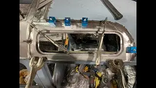 21 Window VW Bus - Samba Conversion - Episode 8 - Front Windows