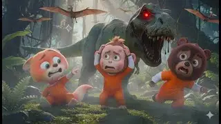 Dino Rampage City Rescue 🦖🚓 | Brave Kids Story | Cartoon animation for kids | BST Police Patrol