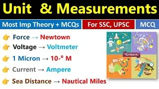 Units & Measurements | Important MCQs On SI Units | Physics | SSC CGL 2024 |