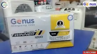 Genus Winner 1200 Pure Sine Wave 900VA/12V Single Battery Inverter UPS with 3 Year Warranty Unboxing