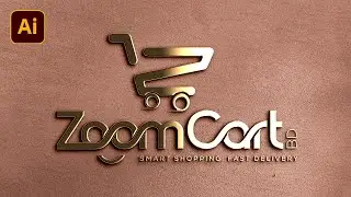Shopping Cart Logo Design In Illustrator | Creative Typography Shopping Logo Design in Illustrator
