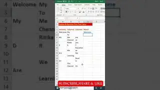 Formula to extract first text value in excel | Get first text value with HLOOKUP | #shorts