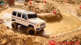 Rc G-wagon upgraded🔥Offroading in mud with Rc cars || Extreme mud off-roading  part 5