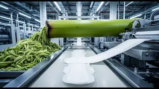 Inside Modern Sanitary Pad Production Process: The Banana Fiber Secret
