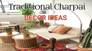 Traditional charpai design ideas| Modern and traditional interior| traditional living room ideas
