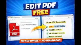 How to edit pdf files easy FOR FREE without the need of any softwares in 2026 👌