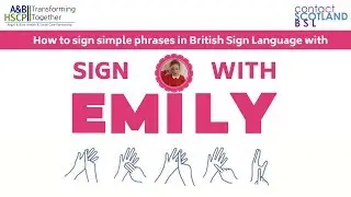 Sign with Emily - How to sign Happy Christmas using British Sign Language - Argyll and Bute HSCP