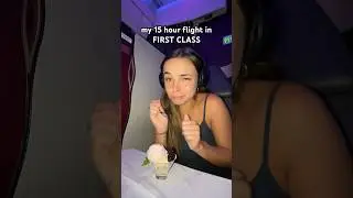FLYING FIRST CLASS TO ABU DHABI✈️