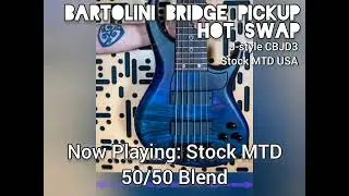 Bartolini Bass Bridge Pickup Comparison