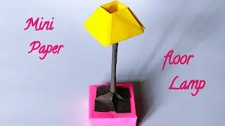 How to make a paper floor lamp easy |  Diy paper lamp | Paper lamp | Origami paper floor lamp