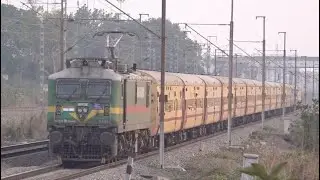 Enjoy The Exceptional Acceleration By Mumbai Central Ahmedabad Express At Bagwada, Western Railway !