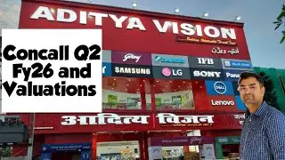 Aditya vision, Concall Q2 Fy26 and Valuations 
