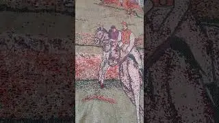 See the example of Valencian textiles, vintage blanket from Ontinyent, in Oliva, Spain #tradicional