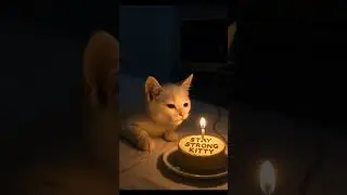 get well soon kitty 😿😿🙀🐱 #cat #happybirthday #catsick #aiandcats