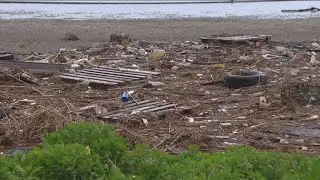 Field of trash near Tijuana River Valley still there six weeks post-flood