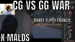 Gulag Gang vs Chang Gang, XQC malds at Randy and Flippy Gunning him down(NOPIXEL)
