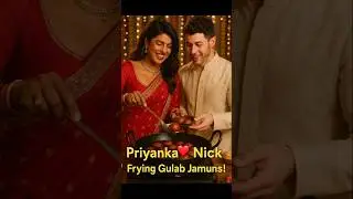 Priyanka Chopra & Nick Jonas Fry Gulab Jamuns Together | Festive Kitchen Love! ❤️🇮🇳 #shorts