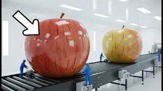 Inside an Apple Factory: Royal Gala Hydro-Flume, Waxing & Optical Grading (Full Process)