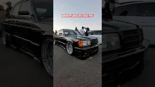Widebody Mercedes Benz 190E at GAS Motorshow 2024 #skidmarks #southafrica #gasmotorshow