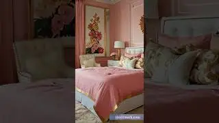 Elegant Pink, White, and Gold Bedroom Ideas | Chic Decor Inspiration