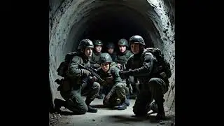 Tunnel Warfare: Iranian Female Military Plant Mines Under City on Fire