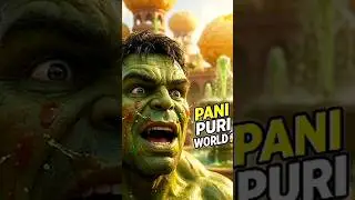 Hulk pahunch gaya PANI PURI ki duniya mein 😱 #hulk #desihulk #ai
