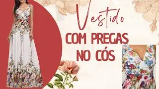 MOLDE DE VESTIDO COM PREGAS NO CÓS - MUITOS PULOS-DE-GATO!