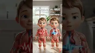 Chocolate Bar vs Fruit Natural Sugar vs Refined Sugar 🍎 🍫