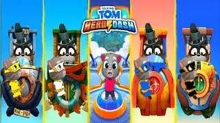 TALKING TOM HERO DASH &times; SUPER HERO TOM - FIGHTS THE ALL WORLD'S BOSS & SAVE THE ALL HEROES GAMEPLAY