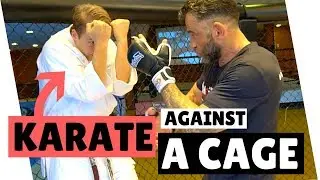 KARATE KATA BUNKAI AGAINST A CAGE | Pinan/Heian & Bassai Dai