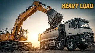 Amazing RC Trucks & Excavators! Heavy Construction Machinery at Work 🚜🚛 #Shorts