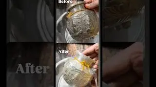 Kitchen tips -81 How to clean silver Pooja teams in ONE PRODUCT #shorts #shortsfeed #silvercleaning