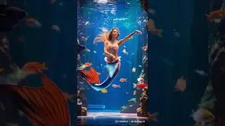 Beautiful Mermaid dancing | Realistic AI video | Do u like it #mermaid #shortsfeed #ai #shortsvideo