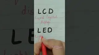 Did you know it before? Led and Lcd full form #shorts #viral #trending #lcd  #led