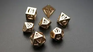 Thoroughly Modern Mini Dice Set in Cast Bronze