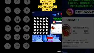 Free Fire x Granny craftland map 😱 #trending #freefire #craftland #viralshort