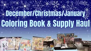 December January Christmas Coloring Book and Supply Haul Video - Also some Future of Channel Talk