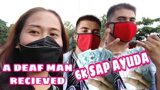 A deaf man recieved  SAP AYUDA  6000|philippines🇵🇭