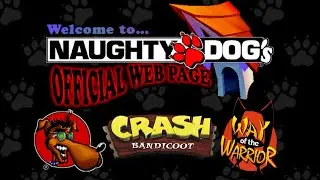 NAUGHTY DOG'S OFFICIAL WEBSITE FROM 1997! - CRASH BANDICOOT, WAY OF THE WARRIOR & MORE!