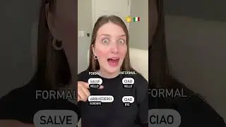 Hello and goodbye in Italian #italianteacher #everydayitalian