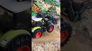 JCB Excavator RC Rescue Tractor Mini #rc #toys #excavator #jcb #tractor #shorts