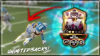 UNLIMTED SACKS WITH 420 OVR ICONIC VON MILLER GAMEPLAY!! MADDEN MOBILE 22 ICONIC GAMEPLAY!!
