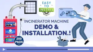 Sanitary Napkin Incinerator 200 Pads | Electric Disposal Machine for Safe & Hygienic Pad Disposal.