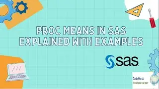 PROC MEANS IN SAS | Explained with examples
