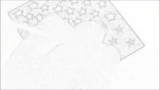 Black and White American Flag Watercolor Painting by New York artist Paul Zepeda