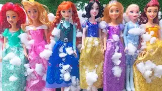 Disney Princess Doll Makeover ~ DIY Miniature Ideas for Barbie   Wig, Dress, Faceup, and More! DIY 