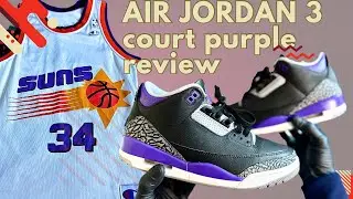 AIR JORDAN COURT PURPLE 3 REVIEW & ON FEET WORTH THE HYPE?‼️🤯😱