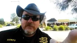 Rusty visits the Big Ned Kelly @ Glenrowan Vic.
