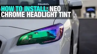HOW TO: Install Neo Chrome Headlight Tint Film | 2015 Subaru