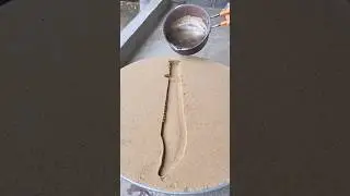 Casting #experiment #sand#art metal knife design #craft#short
